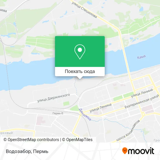 Карта Водозабор
