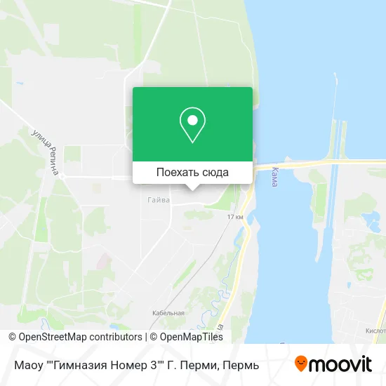 Карта Маоу ""Гимназия Номер 3"" Г. Перми