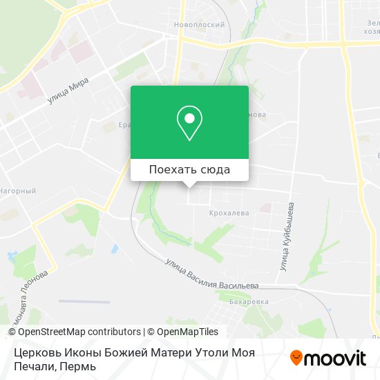 Карта Церковь Иконы Божией Матери Утоли Моя Печали