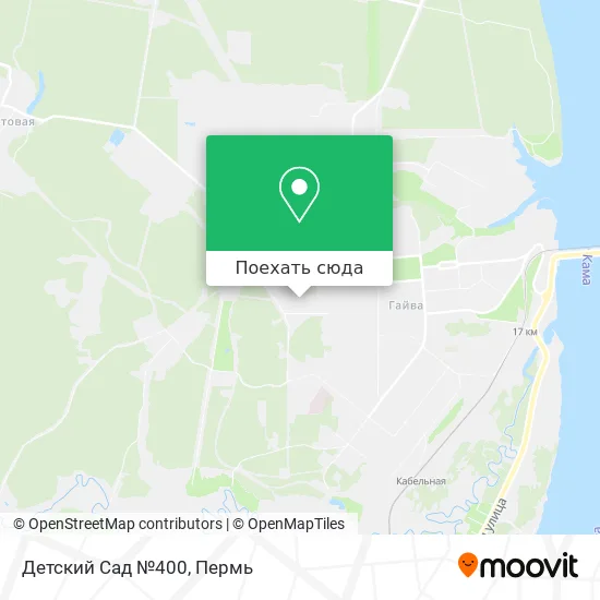 Карта Детский Сад №400