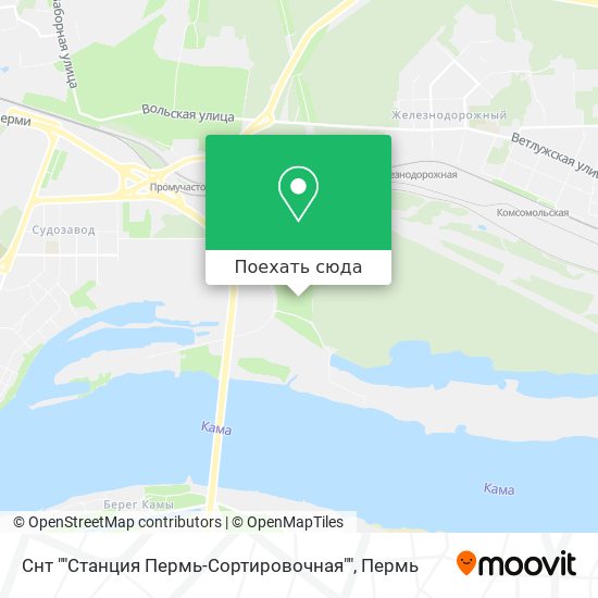 Карта Снт ""Станция Пермь-Сортировочная""