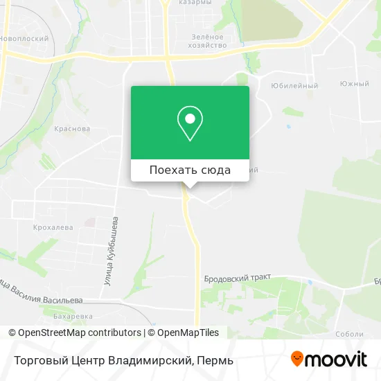 Карта Торговый Центр Владимирский