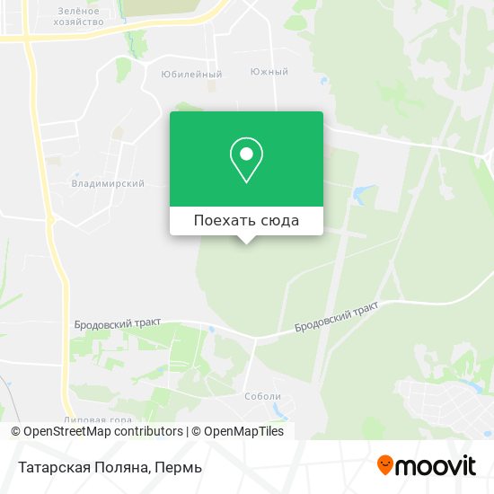 Карта Татарская Поляна
