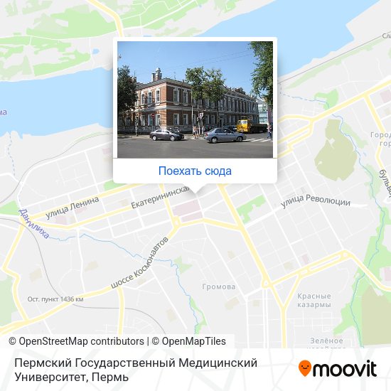 Карта Пермский Государственный Медицинский Университет