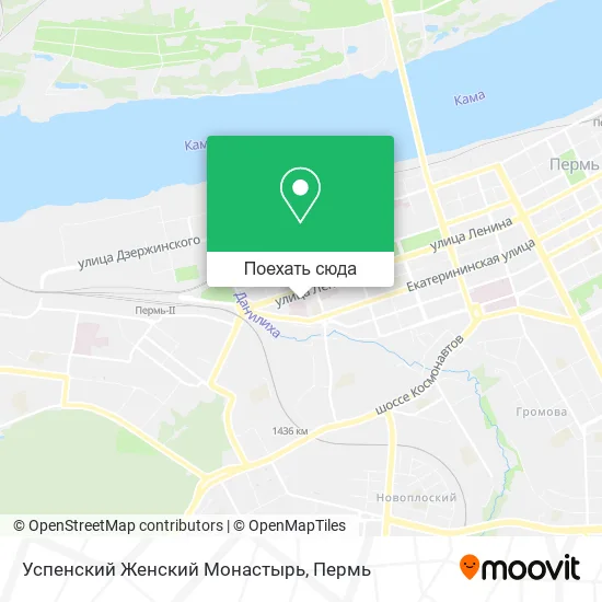 Карта Успенский Женский Монастырь