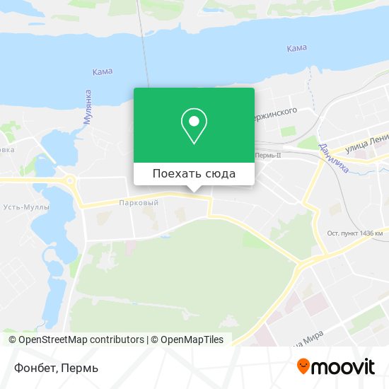 Карта Фонбет