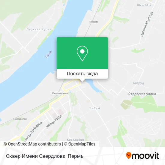 Карта Сквер Имени Свердлова