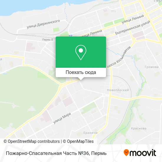 Карта Пожарно-Спасательная Часть №36