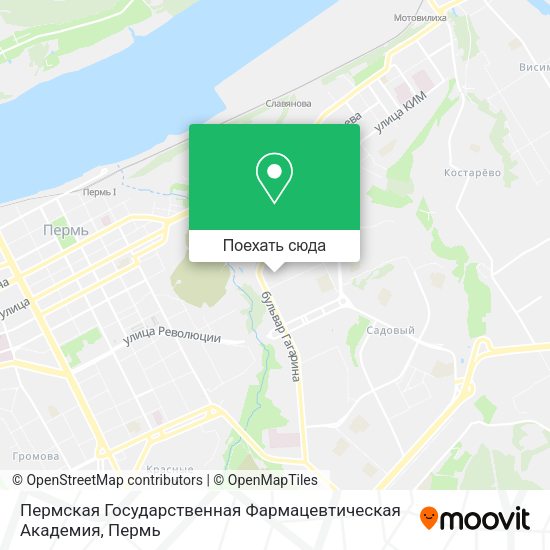 Карта Пермская Государственная Фармацевтическая Академия