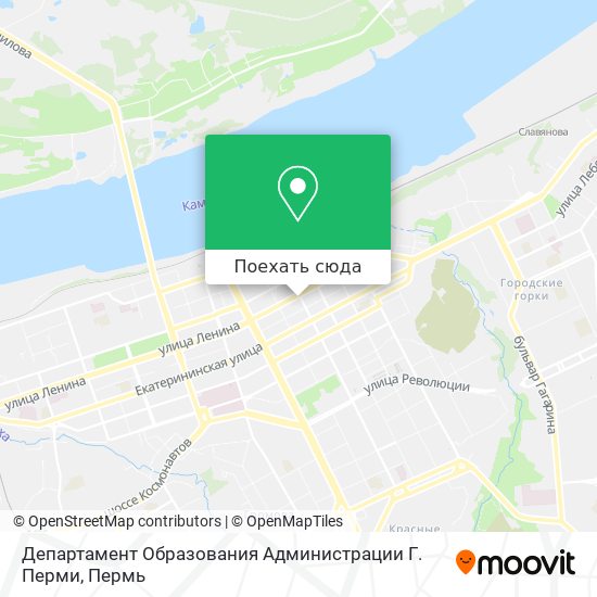 Карта Департамент Образования Администрации Г. Перми
