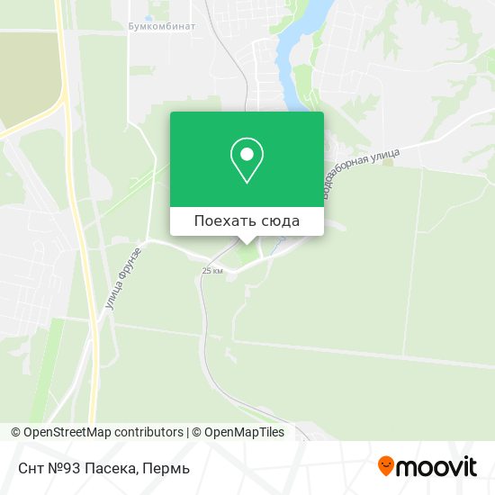 Карта Снт №93 Пасека