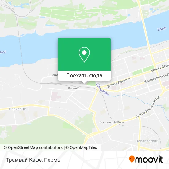 Карта Трамвай-Кафе