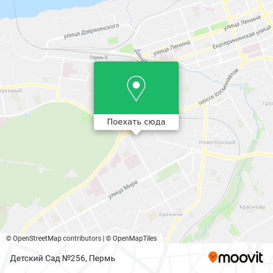 Карта Детский Сад №256