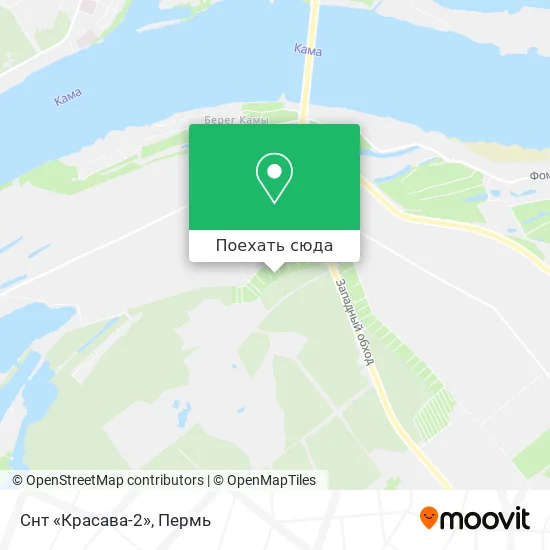 Карта Снт «Красава-2»