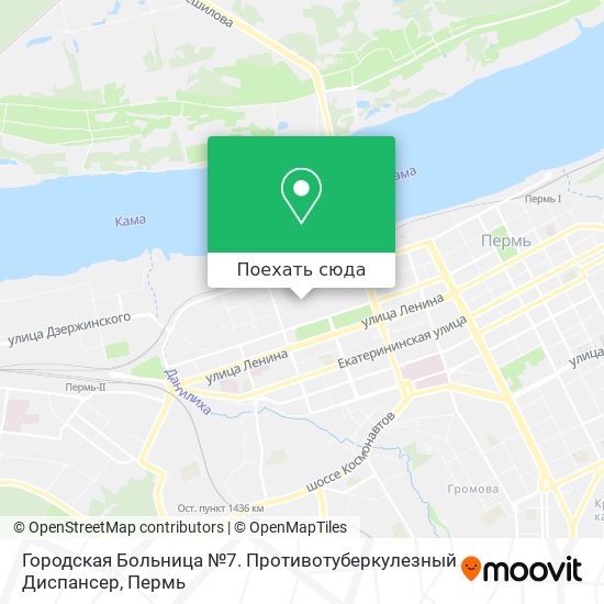 Карта Городская Больница №7. Противотуберкулезный Диспансер