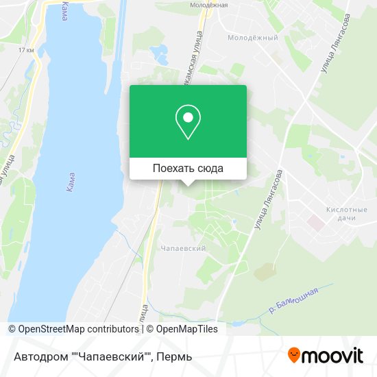 Карта Автодром ""Чапаевский""