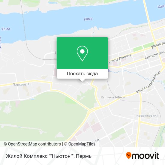 Карта Жилой Комплекс ""Ньютон""