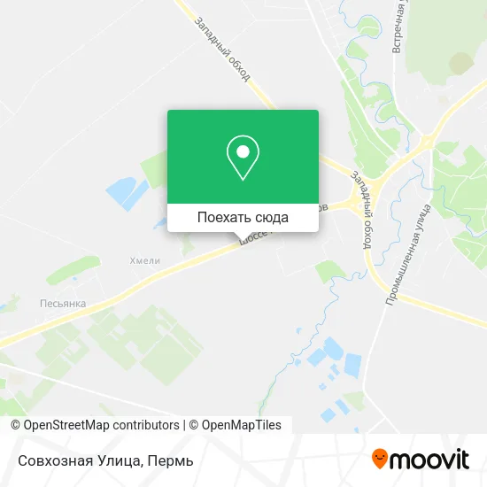 Карта Совхозная Улица