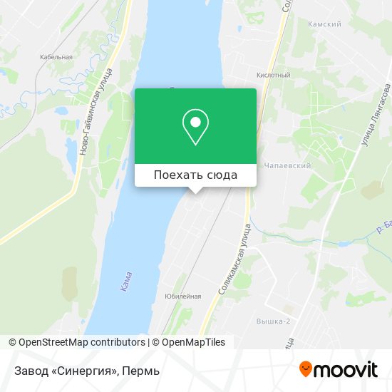 Карта Завод «Синергия»