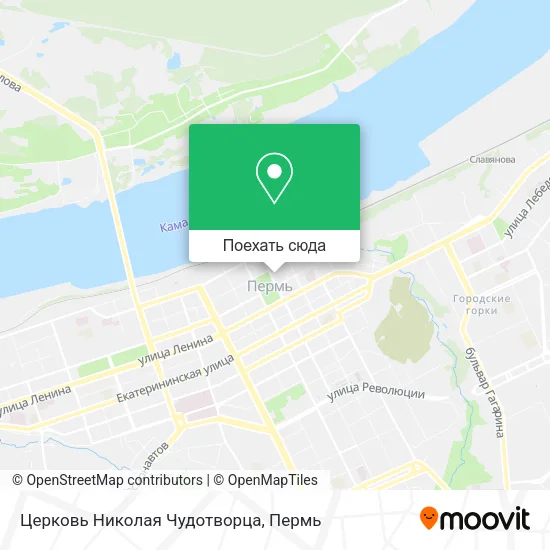 Карта Церковь Николая Чудотворца