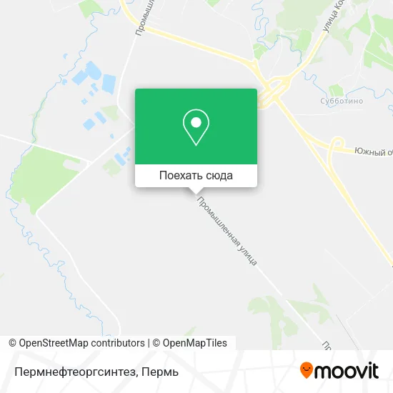 Карта Пермнефтеоргсинтез