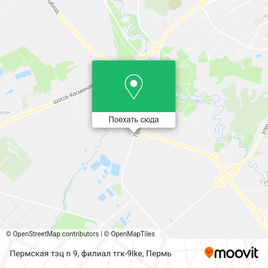Карта Пермская тэц n 9, филиал тгк-9lke