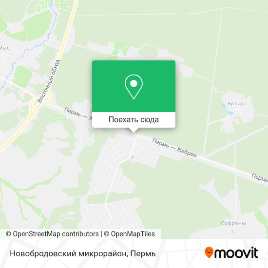 Карта Новобродовский микрорайон