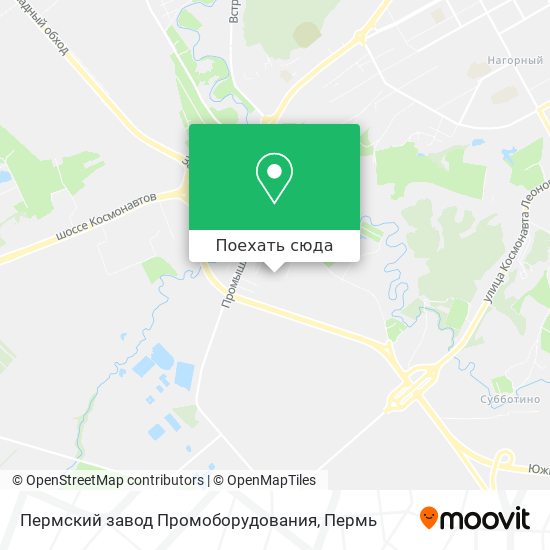 Карта Пермский завод Промоборудования