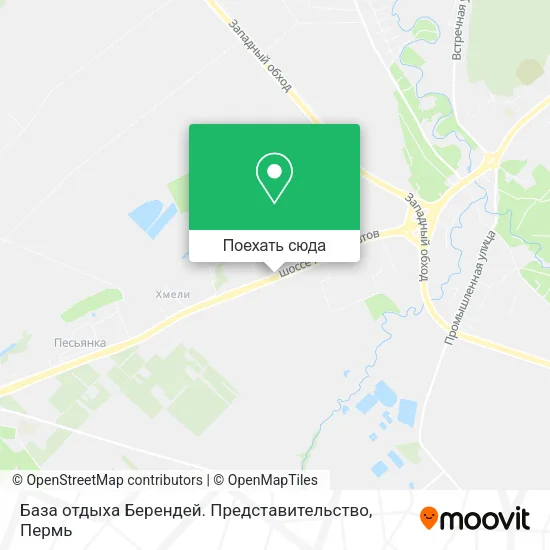Карта База отдыха Берендей. Представительство