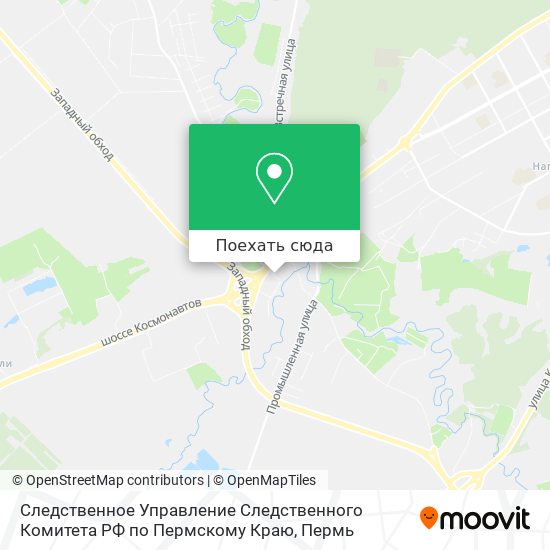 Карта Следственное Управление Следственного Комитета РФ по Пермскому Краю