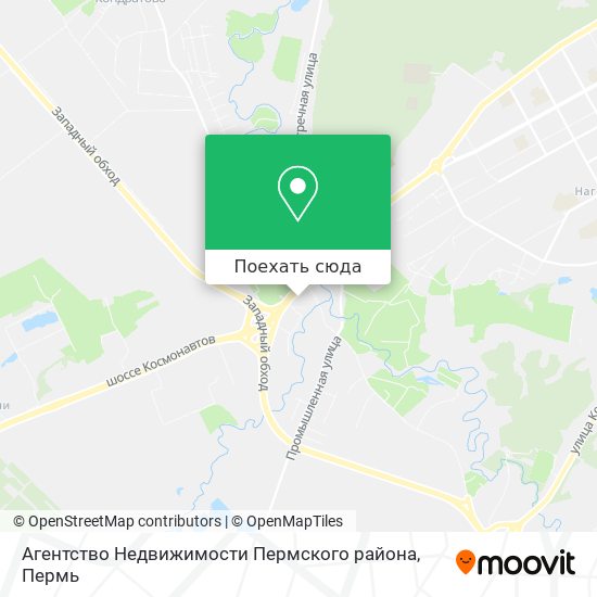 Карта Агентство Недвижимости Пермского района