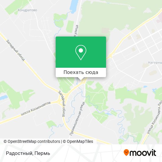Карта Радостный