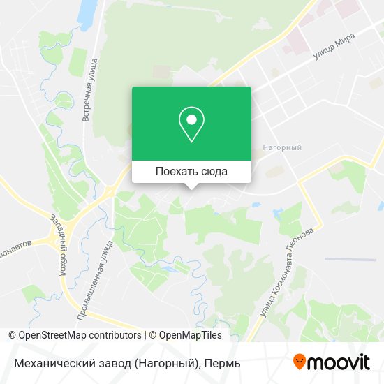 Карта Механический завод (Нагорный)