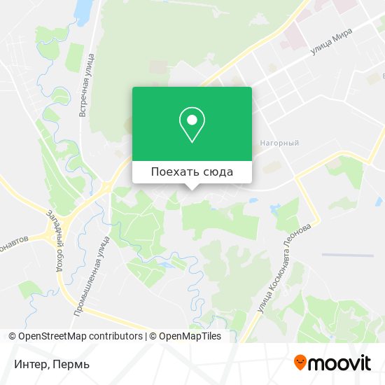 Карта Интер