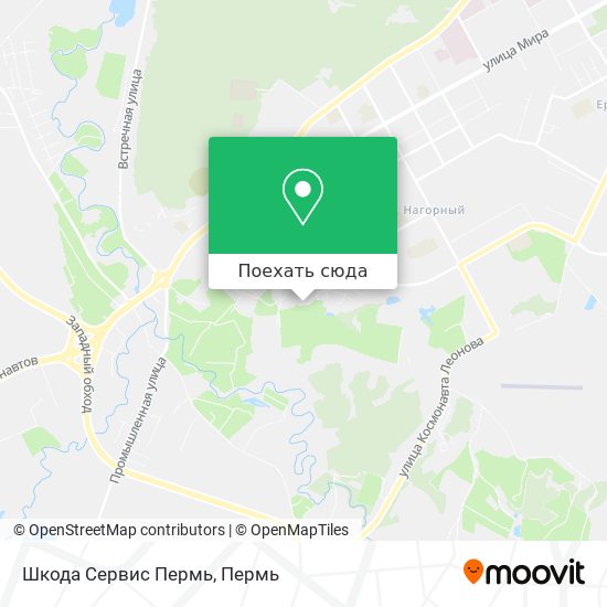Карта Шкода Сервис Пермь