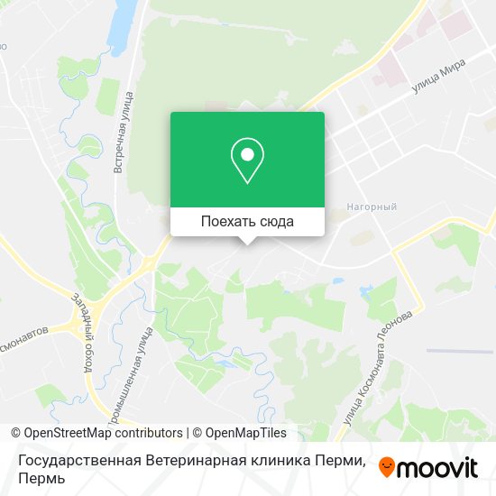 Карта Государственная Ветеринарная клиника Перми