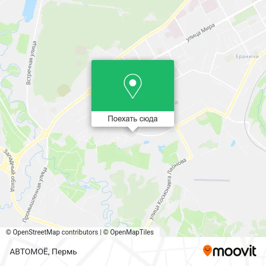 Карта АВТОМОЁ