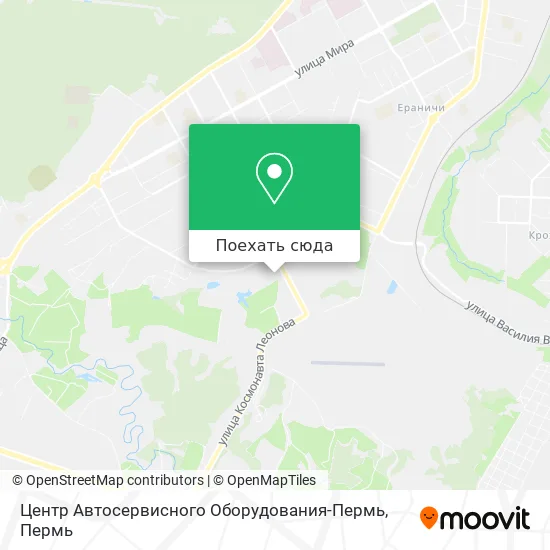 Карта Центр Автосервисного Оборудования-Пермь