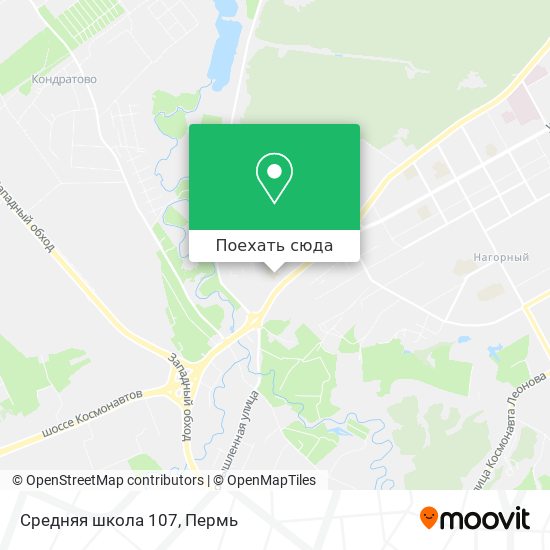 Карта Средняя школа 107