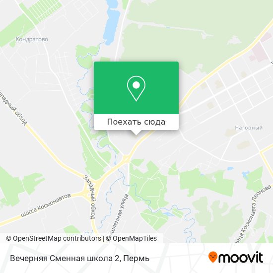 Карта Вечерняя Сменная школа 2