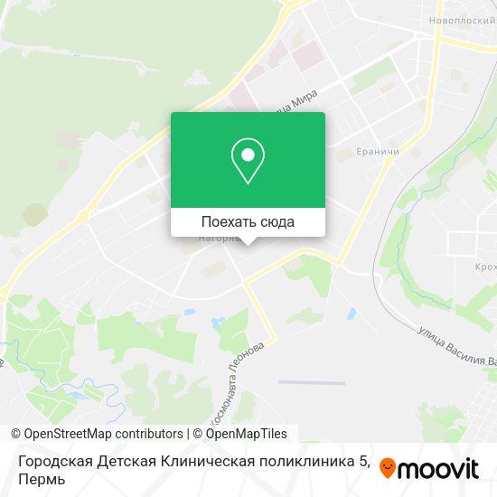 Карта Городская Детская Клиническая поликлиника 5