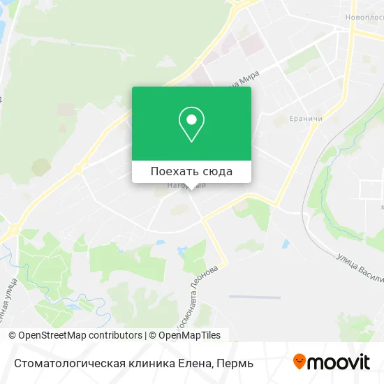 Карта Стоматологическая клиника Елена