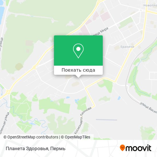 Карта Планета Здоровья