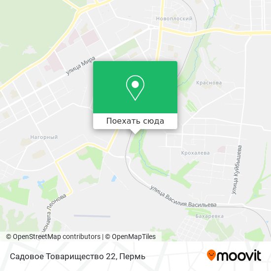 Карта Садовое Товарищество 22