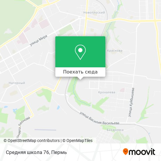 Карта Средняя школа 76
