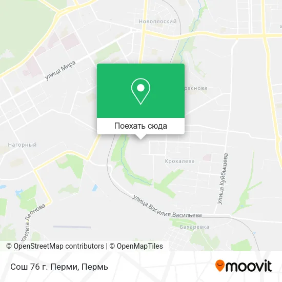 Карта Сош 76 г. Перми