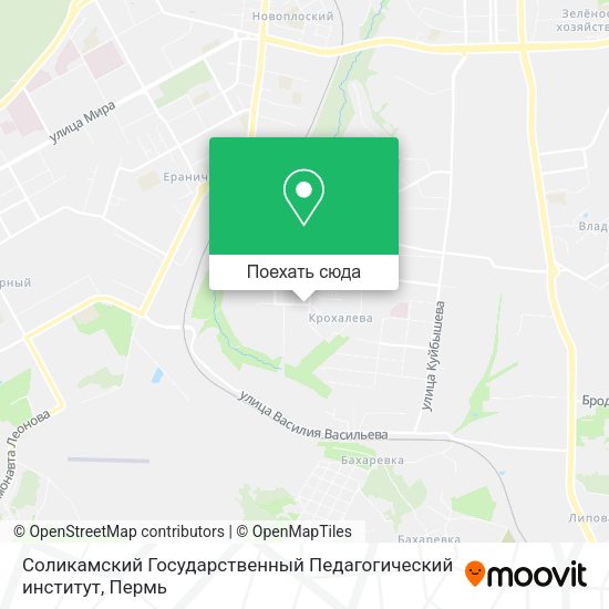 Карта Соликамский Государственный Педагогический институт