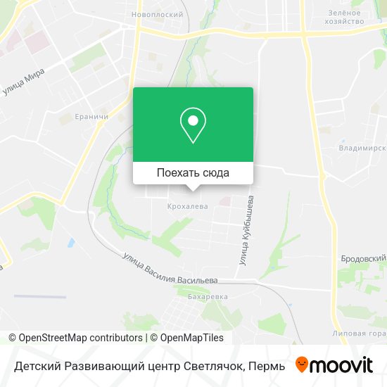 Карта Детский Развивающий центр Светлячок