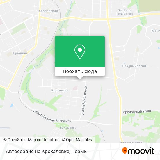 Карта Автосервис на Крохалевке