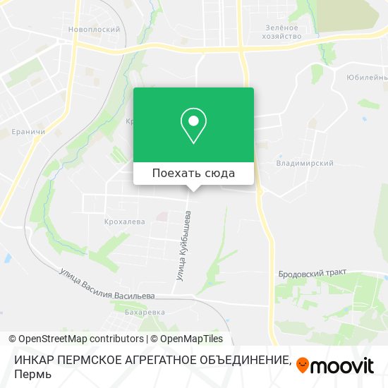 Карта ИНКАР ПЕРМСКОЕ АГРЕГАТНОЕ ОБЪЕДИНЕНИЕ